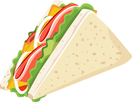 Clubhouse Sandwich Illustration